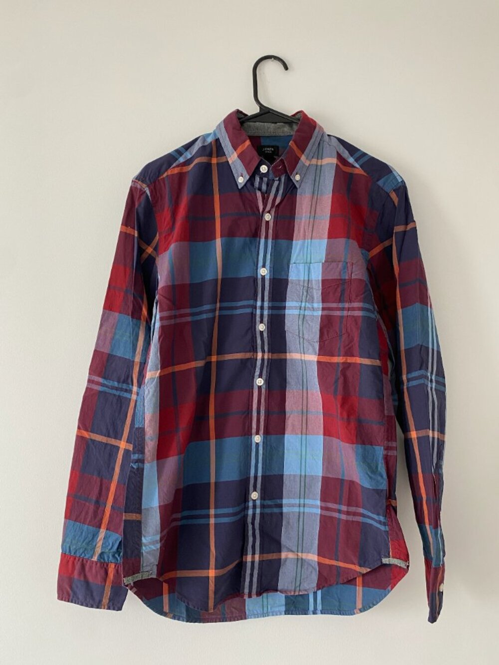 J.Crew Tartan Men's Regular Fit Multicolor Plaid Shirt Size S